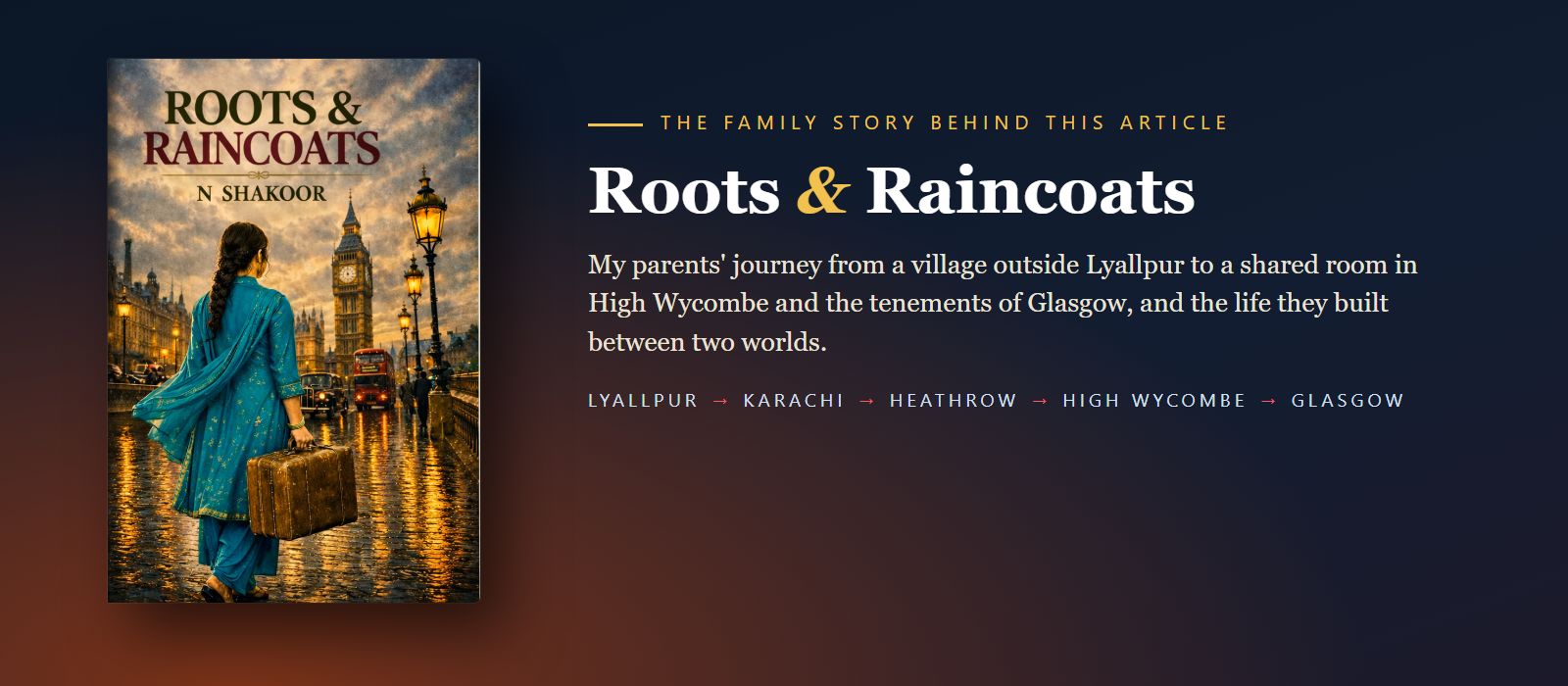 Roots and Raincoats: the family story behind this article